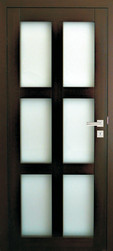 Interiérové dveře v kombinaci dřevo a sklo